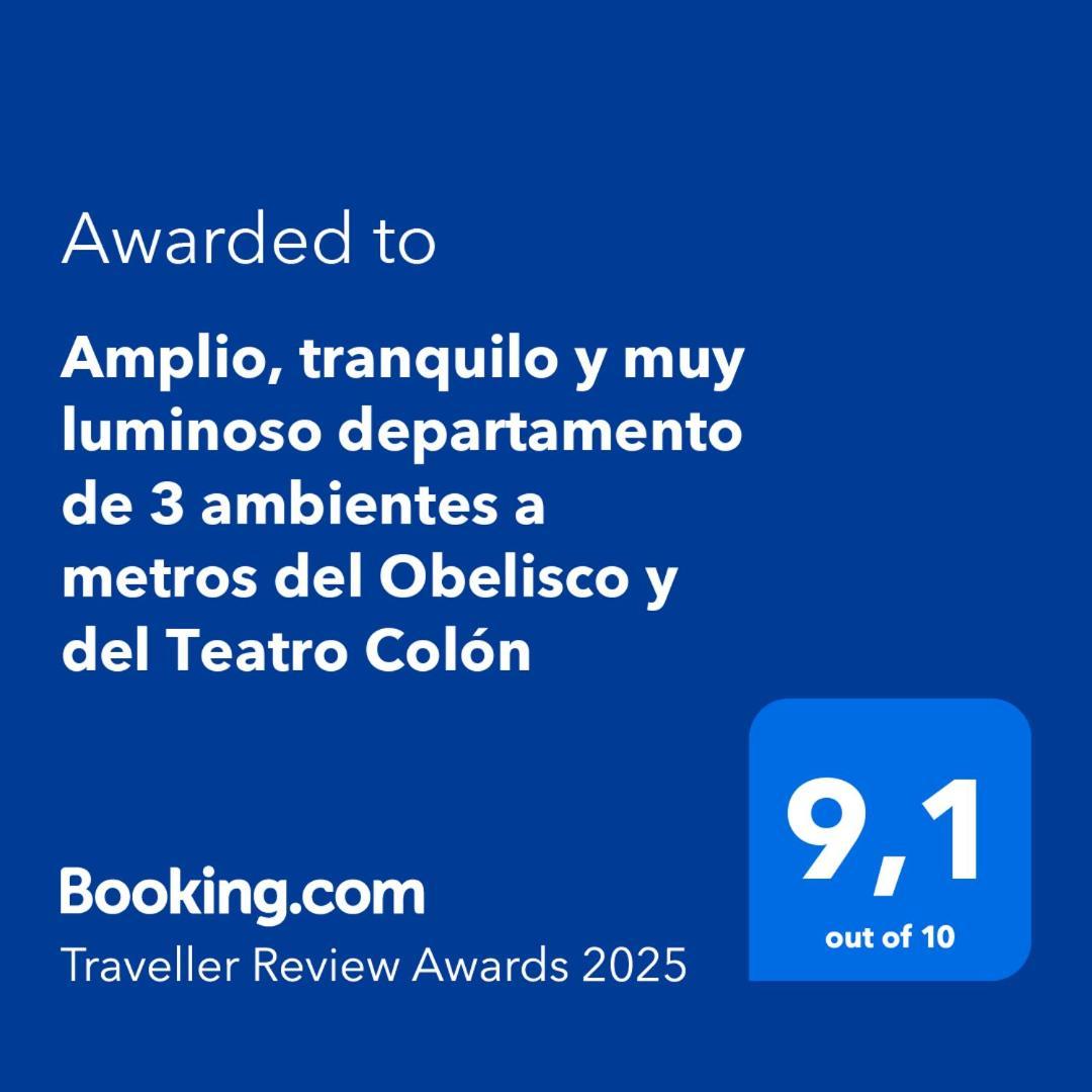 Amplio, Tranquilo Y Muy Luminoso Departamento De 3 Ambientes A Metros Del Obelisco Y Del Teatro Colon Lejlighed Buenos Aires Eksteriør billede